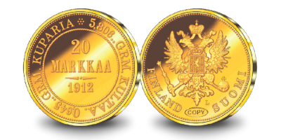 1912. gada 20 marku kopija
