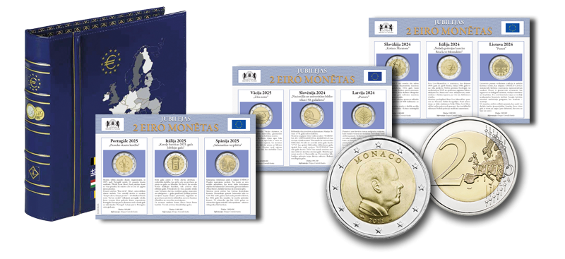Monētu kolekcija „Jubilejas 2 eiro monētas”