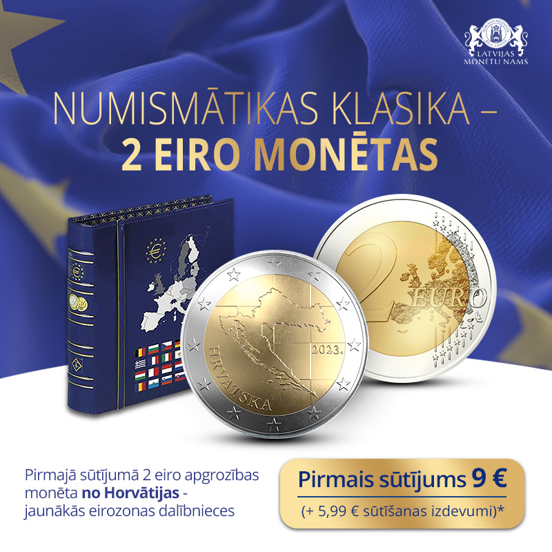 Numismātikas klasika - monētu kolekcija „Jubilejas 2 eiro monētas”