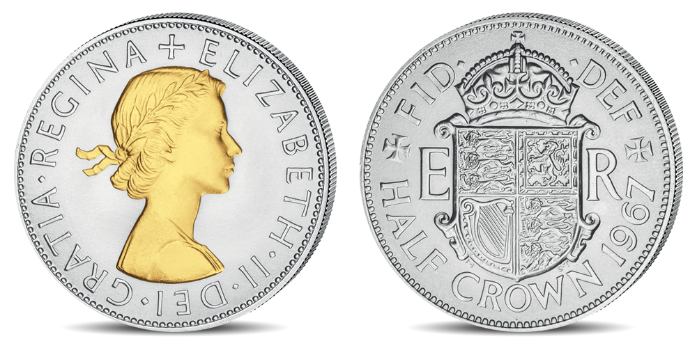 Queen Elizabeth II Half Crown Coin