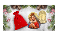 Apzeltīta monēta „Madonna ar bērnu“1