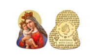 Apzeltīta monēta „Madonna ar bērnu“