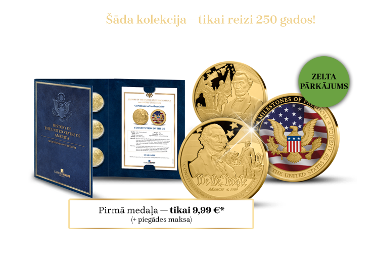 Kolekcija &bdquo;ASV vēsture&ldquo;, pirmā medaļa &ndash; &bdquo;Konstitūcija&ldquo;