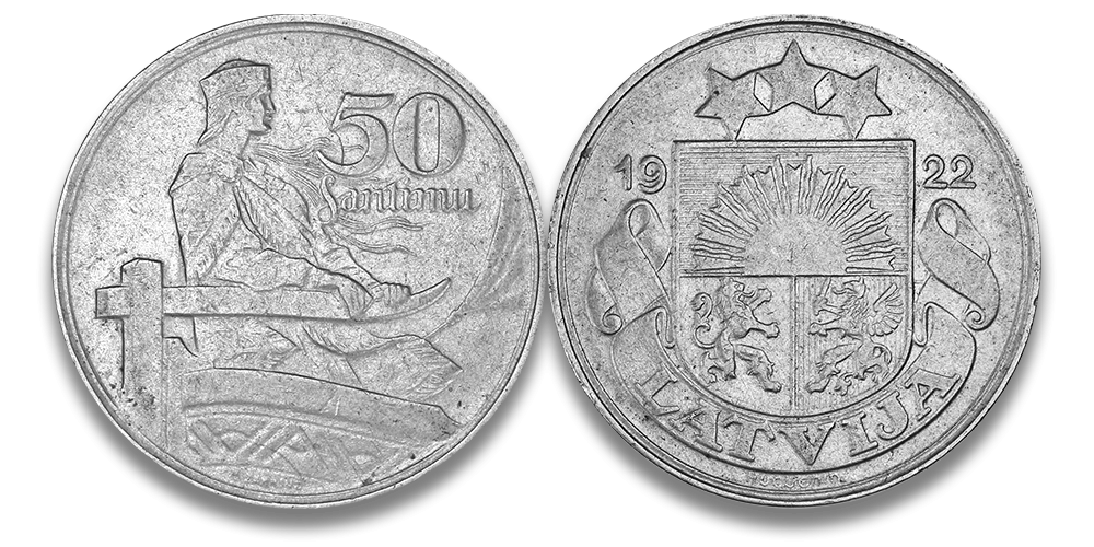 Autentisku latviešu monētu komplekts6