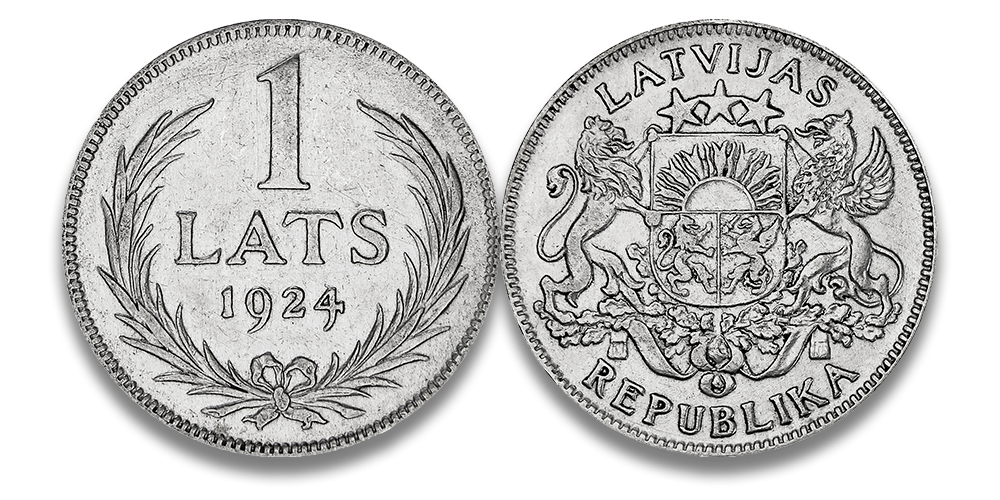 Autentisku latviešu monētu komplekts7