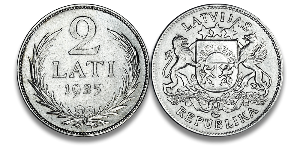 Autentisku latviešu monētu komplekts8