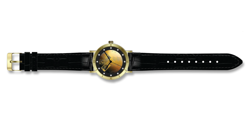Elegants rokaspulkstenis ar 100-gades 2 eur monētu