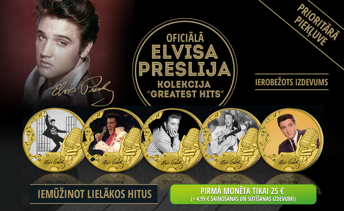 Elvisa Preslija kolekcija „Greatest Hits“, pirmā monēta „Jailhouse Rock“ 