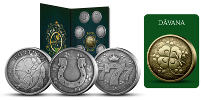 Veiksmes simbolu medaļu kolekcija „Fortūna“, pirmā medaļa - „Pakavs“ + Dāvana