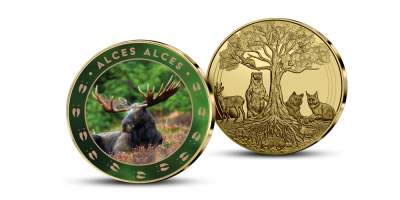 Kolekcija „Latvijas Gada dzīvnieks“, pirmā medaļa - „Ezis“