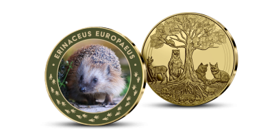 Kolekcija „Latvijas Gada dzīvnieks“, pirmā medaļa - „Ezis“