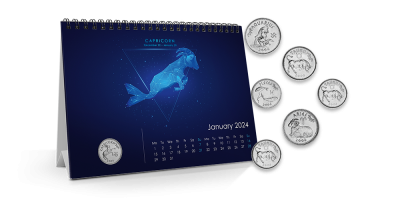 Galda kalendārs “Zodiaka zīmes 2024”