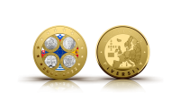 Medaļa – „Spānijas, Grieķijas, Slovākijas un Slovēnijas pirmās eiro monētas“
