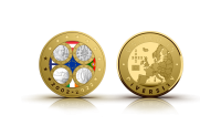 Medaļa – „Portugāles, Īrijas, Somijas un Austrijas pirmās eiro monētas“