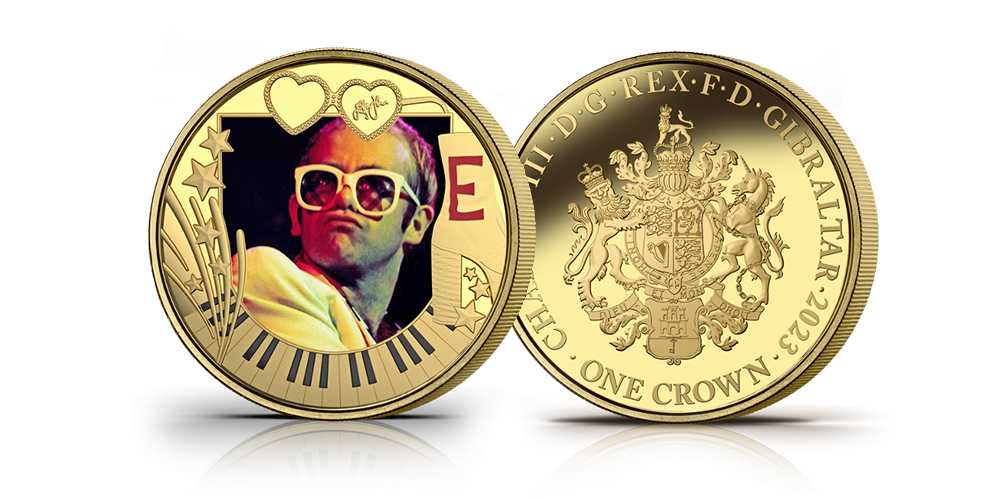 Monētu komplekts, kas veltīts popmūzikas leģendai – seram Eltonam Džonam3