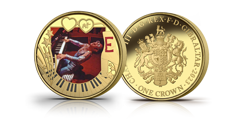 Monētu komplekts, kas veltīts popmūzikas leģendai – seram Eltonam Džonam4