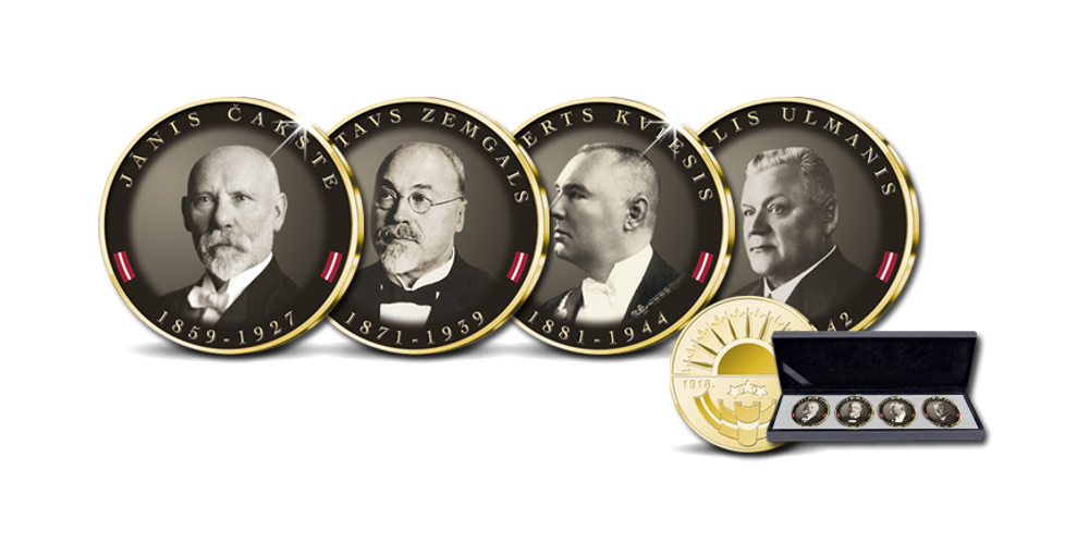 Medaļu komplekts „Latvijas valsts prezidenti” Medaļu komplekts „Latvijas valsts prezidenti”