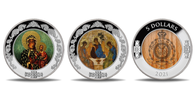 Monētu komplekts „Pazīstamākās Rietumu un Austrumu Baznīcas ikonas”