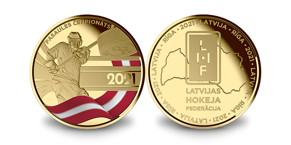 Latvijas hokeja līdzjutēju medaļas - 2 par 1 cenu2