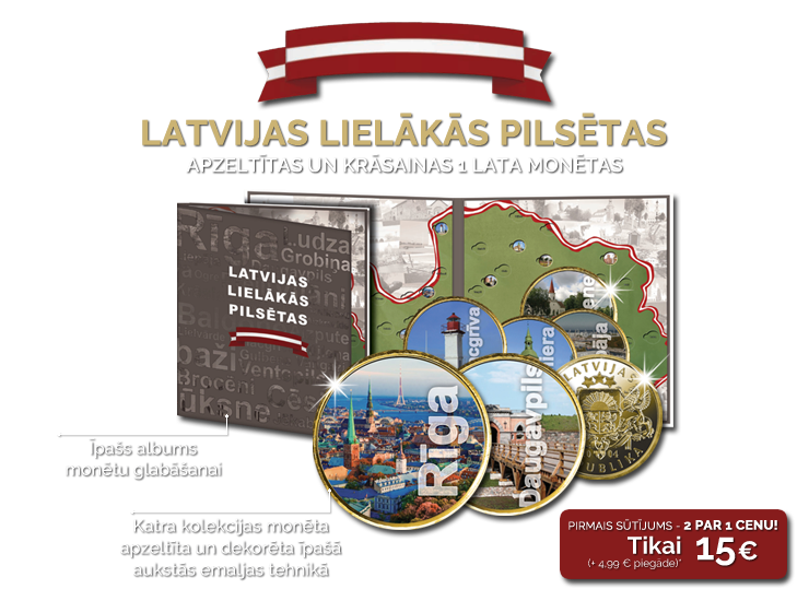 Kolekcija „Latvijas lielākās pilsētas”: Rīga un Daugavpils