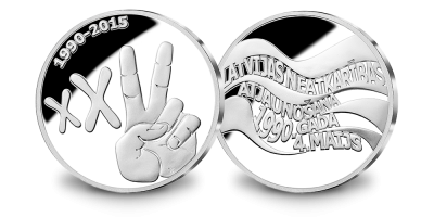 Medaļa “Latvijas Neatkarības atjaunošanai 25”