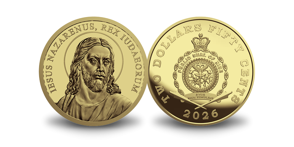 Medaljons ar zelta monētu “Jēzus Kristus”1