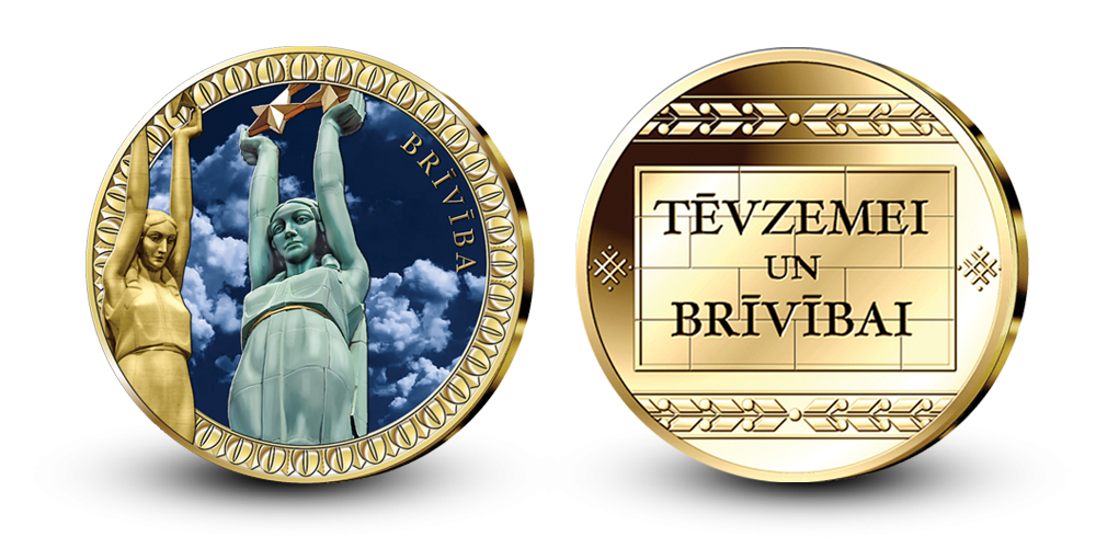 Kolekcija „TĒVZEMEI UN BRĪVĪBAI“, pirmā medaļa - „Brīvība“ Kolekcija „TĒVZEMEI UN BRĪVĪBAI“, pirmā medaļa - „Brīvība“