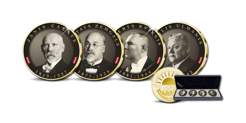 Medaļu komplekts „Latvijas valsts prezidenti” Medaļu komplekts „Latvijas valsts prezidenti”