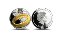 Monēta ar sudraba un zelta pārklājumu „Gredzenu pavēlnieks“