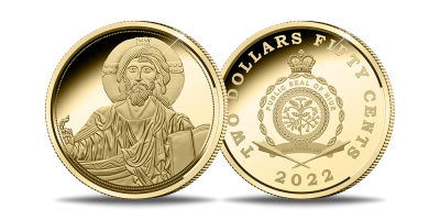 Tīra zelta monēta „Kristus Pantokrators“