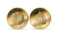 Tīra zelta monēta „Lāčplēša Kara ordenis”
