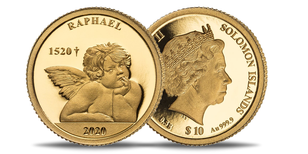 Tīra zelta monēta „Rafaēla eņģeļi” Tīra zelta monēta „Rafaēla eņģeļi”