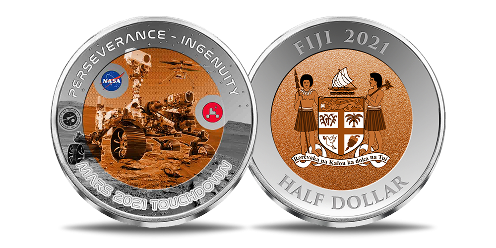 Titāna monētu kolekcija „Ceļojumiem kosmosā – 60 gadu”2