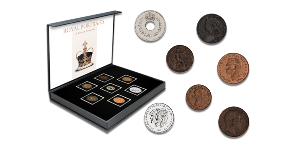 Britu monētu komplekts “Karaliskie portreti”