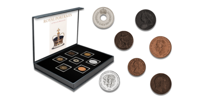 Britu monētu komplekts “Karaliskie portreti”