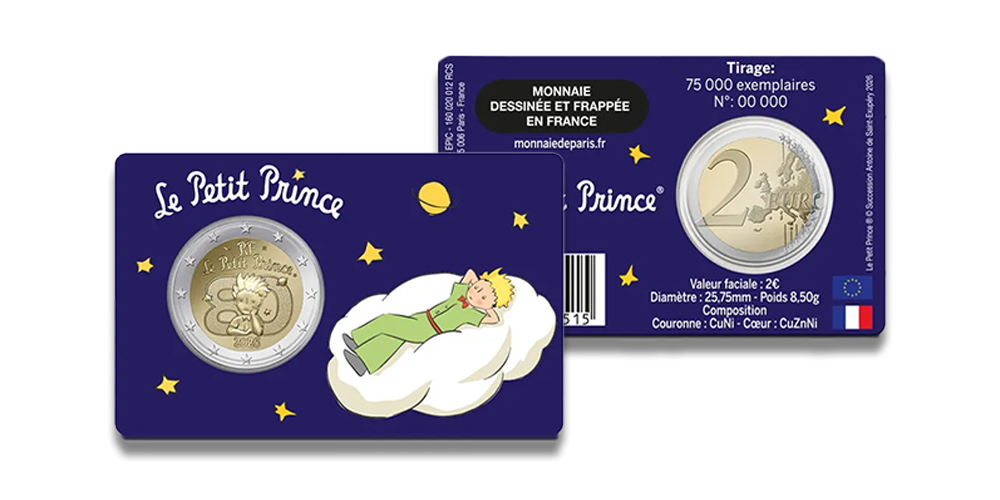 Piemiņas 2 eiro monētu komplekts “Mazais princis” 