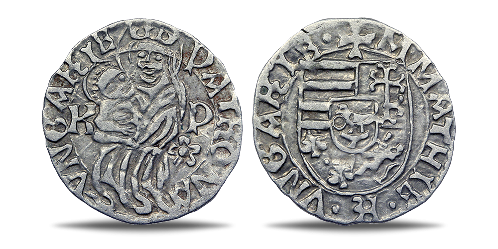 Autentisks sudraba denārs „Madonna un bērns“ Autentisks sudraba denārs „Madonna un bērns“