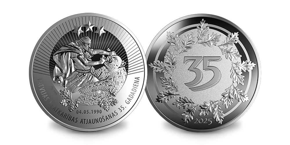 Sudraba medaļa “Latvijas Neatkarības atjaunošanas 35. Gadadiena”