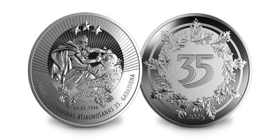 Sudraba medaļa “Latvijas Neatkarības atjaunošanas 35. gadadiena”