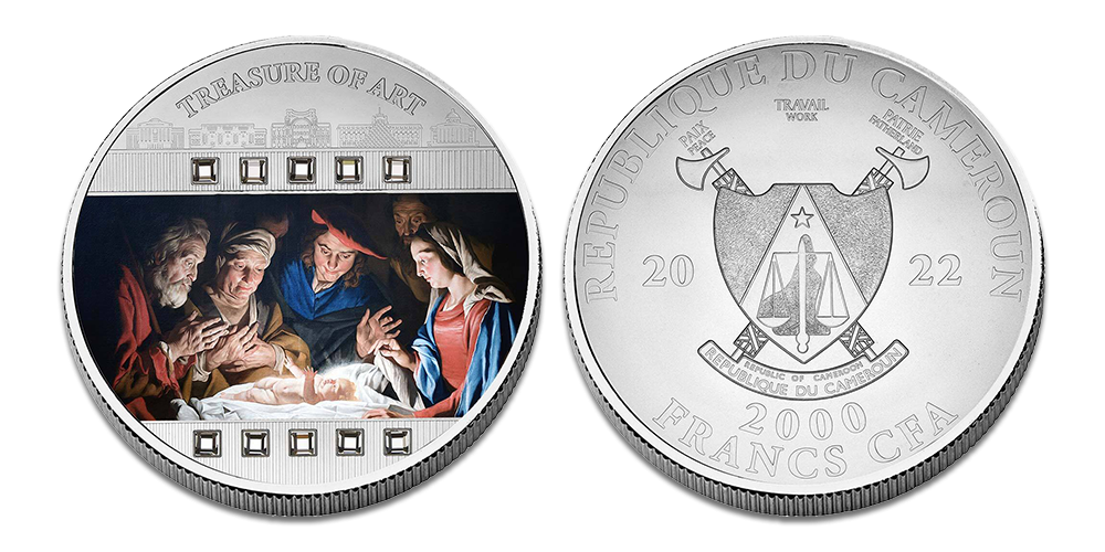 Sudraba monēta „Gani pielūdz Jēzu“ Sudraba monēta „Gani pielūdz Jēzu“