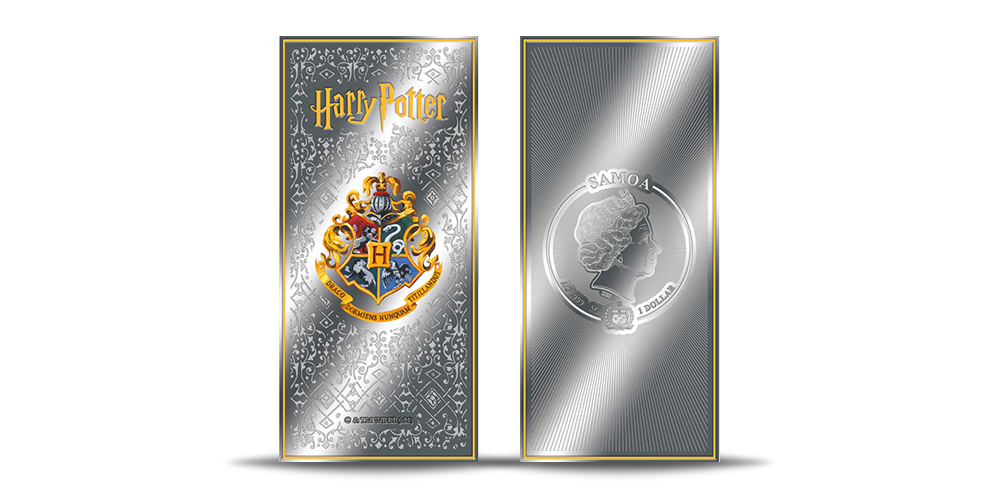 Sudraba monēta-grāmatzīme „Harijs Poters“