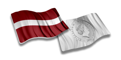 Sudraba monēta „Latvijas karogs“ 