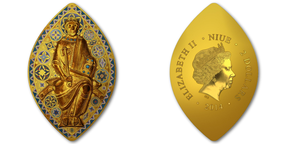 Apzeltīta sudraba monēta „Svētais Pēteris” Apzeltīta sudraba monēta „Svētais Pēteris”