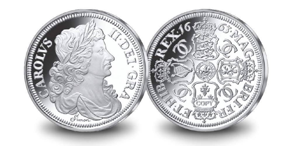Sudraba monētas „Petition Crown” kopija