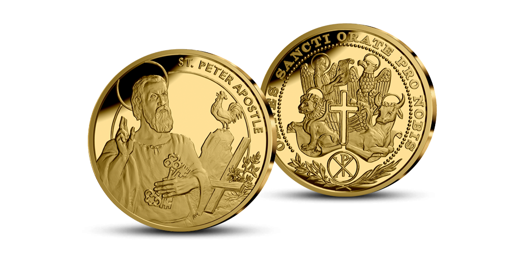 Kolekcija „SVĒTIE AIZBILDŅI“, pirmā medaļa - „Sv. Pēteris“