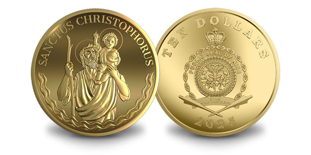 Zelta monēta “Sv. Kristofers” 1/6oz