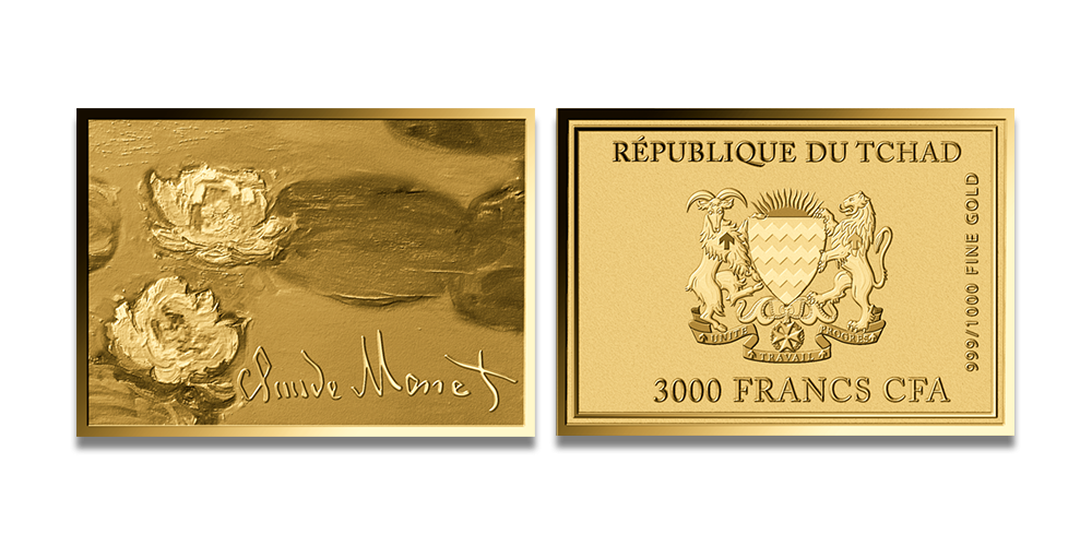 Tīra zelta monēta “Ūdensrozes”