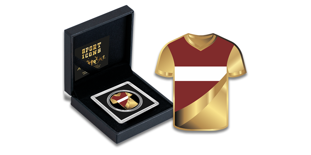 Tīra zelta monēta “Uz priekšu, Latvija!”1