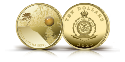 Zelta monēta „Baltijas jūras dzintars“ 2023