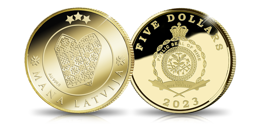 Zelta monēta “Mana Latvija - dūraiņi”